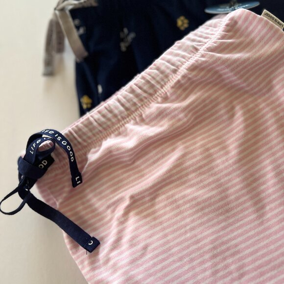 LIFE IS GOOD 2 Piece Women's Short Set Size L - Picture 5 of 6